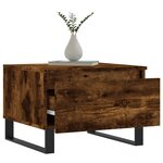 vidaXL Tables basses 2 Pièces chêne fumé 50x46x35 cm bois d'ingénierie