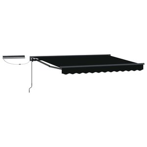 vidaXL Auvent rétractable électrique Noir et anthracite 3 x 2 5 m