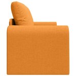 vidaXL Canapé-Lit Jaune foncé 148 x 71 x 83 cm tissu