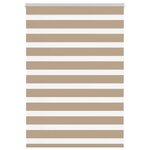 vidaXL Store zèbre marron sable largeur du tissu 110 9 cm polyester