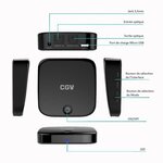 CGV 50902 Emétteur et Récepteur Bluetooth MyBT RT - Entrées et sorties Optique et jack 3,5mm - Noir