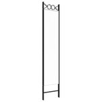 vidaXL Cloison de séparation 3 panneaux Blanc 120x200 cm Tissu