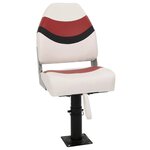 vidaXL Ensemble de sièges de bateau pliables lot de 2 dossier haut