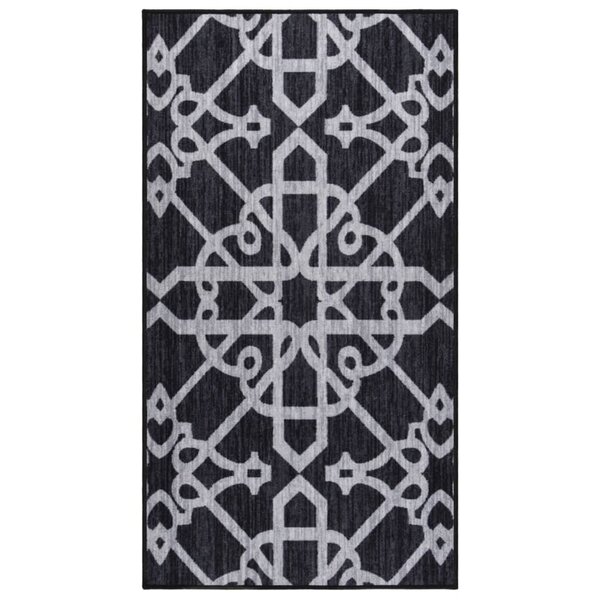 vidaXL Tapis de couloir Noir 80x150 cm
