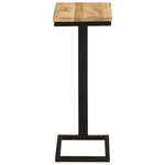 vidaXL Tables d'appoint 2 Pièces 31 5x24 5x64 5 cm Bois de manguier brut