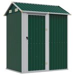 vidaXL Abri de jardin vert 192x152 5x237 cm acier galvanisé