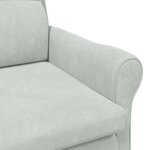 vidaXL fauteuil Gris clair 76 x 94 x 102 cm Velours
