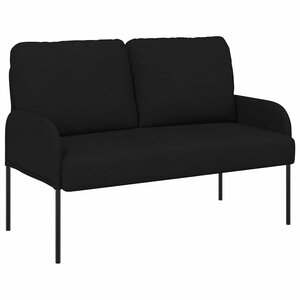 vidaXL Canapés avec coussin 110cm Noir Contreplaqué