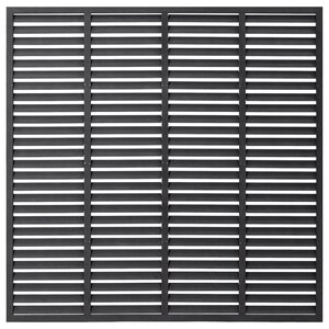 vidaXL Clôture à persiennes WPC 180x180 cm gris