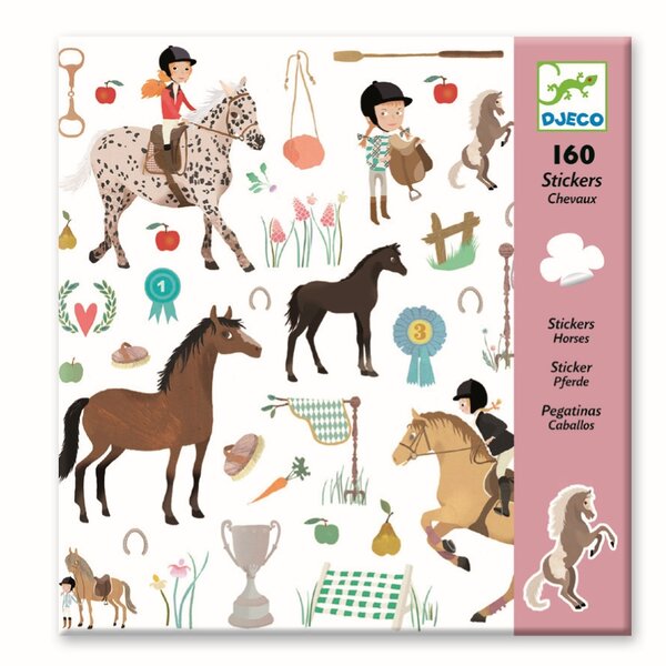 Djeco DJ08881 - Autocollants chevaux