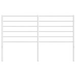 vidaXL Tête de lit métal blanc 135 cm