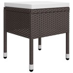 vidaXL Ensemble à manger de jardin 5 Pièces Marron