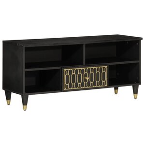 vidaXL Meuble TV 100x33x46 cm bois massif de manguier