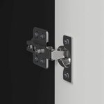 vidaXL Meuble TV mural 2 Pièces Noir 30 x 31 x 100 cm Bois d'ingénierie