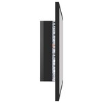 Vidaxl miroir led de salle de bain noir brillant 60x8 5x37cm acrylique