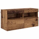 vidaXL Ensemble de meuble TV mural 7 Pièces Bois Ancien Bois d'ingénierie