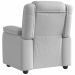 vidaXL Fauteuil inclinable gris nuage tissu