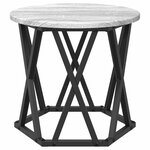 vidaXL Table d'appoint empilable 3 Pièces Sonoma gris 53 x 53 x 40 cm