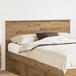 vidaXL Tête de lit Chêne artisanal 140 cm Bois d'ingénierie