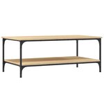 vidaXL Table basse chêne sonoma 100x55x40 cm bois d'ingénierie
