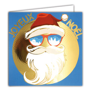 Carte Joyeux Noël avec Enveloppe Blanche 15x15cm