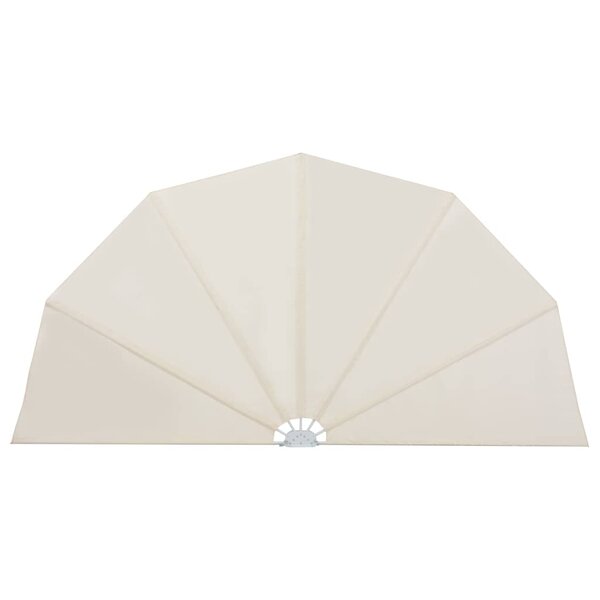 vidaXL Auvent latéral pliable de terrasse Crème 200 cm