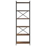 vidaXL Étagère Chêne fumé 40 x 30 x 85 cm Bois d'ingénierie