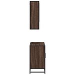 vidaXL Ensemble de meubles de salle de bain 2 Pièces Chêne marron