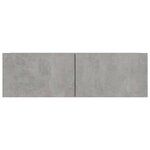 vidaXL Meubles TV 4 Pièces Gris béton 100x30x30 cm Bois d'ingénierie
