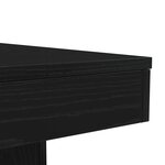 vidaXL Table basse avec lumières LED chêne noir 90x50x40 cm