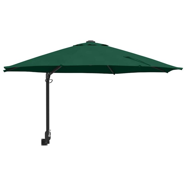 vidaXL Parasol de jardin Vert et Noir 248 x 248 x 148 cm