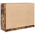 vidaXL Buffet chêne fumé 100x35x76 cm bois d'ingénierie