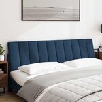 vidaXL Coussin de tête de lit bleu 180 cm tissu