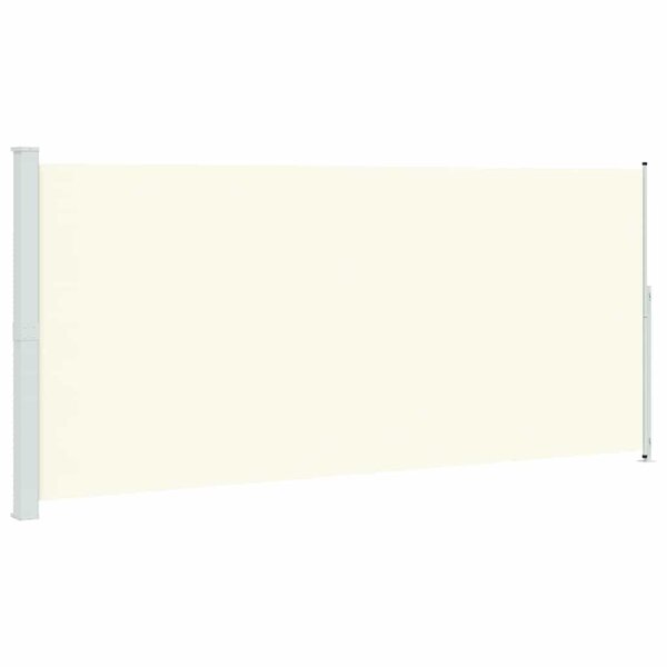 vidaXL Auvent latéral rétractable de patio 220x500 cm Crème
