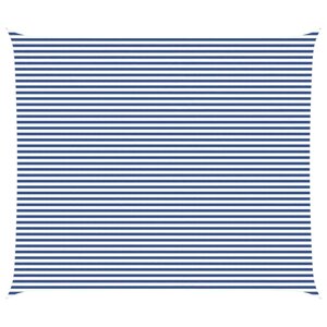vidaXL Voile d'ombre Bleu et Blanc 7 x 6 m 100 polyester Oxford