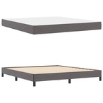 vidaXL Lit avec matelas Gris 180 x 200 cm Faux cuir