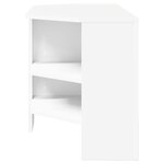 vidaXL MeubleTVd'Angle Blanc 102 x 40 5 x 45 cm Bois d'ingénierie