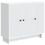 vidaXL Buffet Blanc 89 x 34 5 x 80 cm Bois d'ingénierie