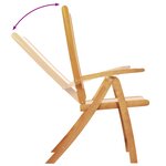 vidaXL Ensemble à manger de jardin 5Pièces bois d'acacia solide textilène