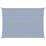 vidaXL Voile d'ombre Bleu et Blanc 7 x 5 m 100   polyester Oxford