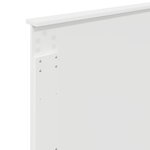 vidaXL Tête de lit Blanc 100 cm Bois d'ingénierie