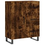 vidaXL Buffet chêne fumé 69 5x34x90 cm bois d'ingénierie