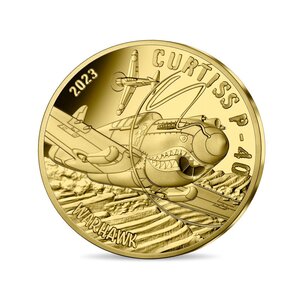 Curtiss P-40 Monnaie de 50€ Or 1/4 OZ