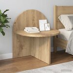 vidaXL Table de chevet Chêne artisanal 40 x 35 5 x 45 5 cm