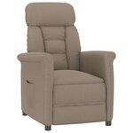 vidaXL fauteuil Taupe 96 5 x 70 5 x 95 cm Microfibre