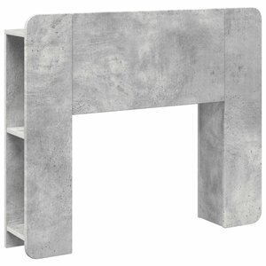 vidaXL Cabinet de Tête de Lit Gris béton Bois d'ingénierie