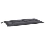 vidaXL Coussins de banc de jardin lot de 2 anthracite tissu Oxford