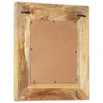 vidaXL Miroir sculpté à la main 50x50x2 6 cm Bois de manguier solide