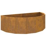 vidaXL Jardinière Rouillé 120 x 60 x 35 cm