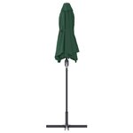 vidaXL Parasol de jardin Vert 370 x 197 x 239 cm